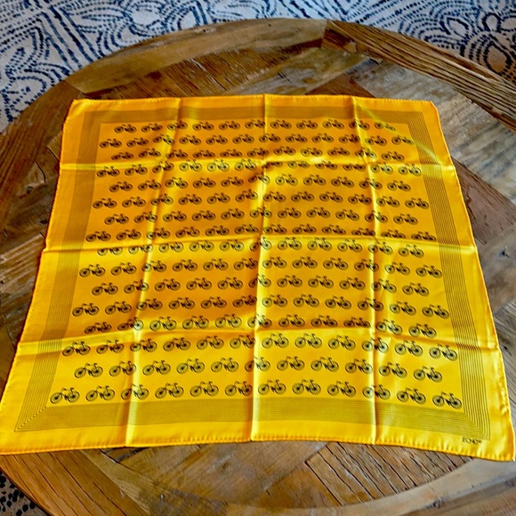 Echo Accessories - Vintage echo scarf with bicycles 22” square